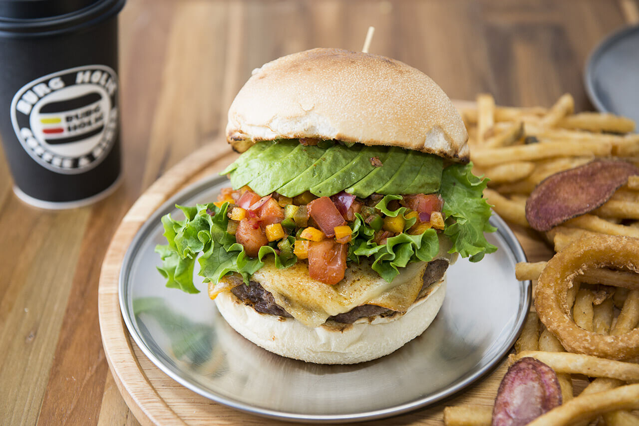 Guacamole Cheese Burger ワカモレチーズバーガー Burg Holic Coffee Diner Aged Angus Sreak Hamburger Hamburg Craftbeer